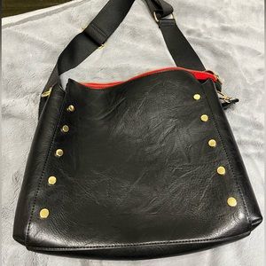 Black Social Threads & Living In Yellow crossbody bag